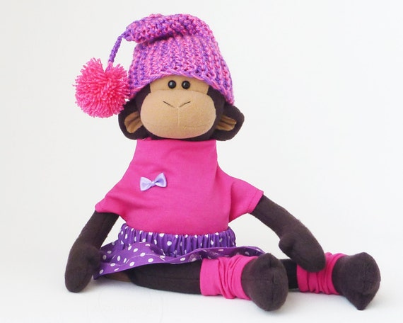girl monkey stuffed animal