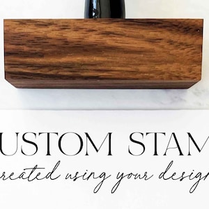 Business Branding Stamp Custom Logo Stamp Logo Rubber Stamp Custom Rubber Stamp Custom Design Stamp Wood Block Self Inking Stamp image 1