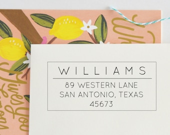 Classic Return Address Stamp | Custom Address Stamp | Custom rubber stamp | Snail Mail | Return Address Labels | Address Labels, No 61