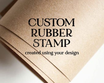 Custom Rubber Stamp, Eco-Friendly Packaging, Small Business Branding