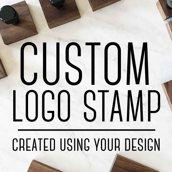 Custom Logo Stamp | Business Card Stamp | Logo Rubber Stamp | Custom Rubber Stamp | Custom Design Stamp | Wood Block | Business Branding