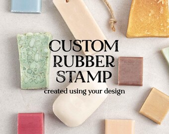 Custom Logo Rubber Stamp – Personalized Soap Packaging Stamp