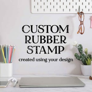 Custom Logo Stamp for Small Business Owners – Personalized Rubber Stamp for Packaging, Stationery & Branding – Entrepreneur gift idea