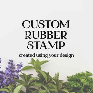 Custom Rubber Stamp for Gardeners & Farmers – Personalized Logo Stamp for packaging  yours Herbs, Vegetables, Fruit, Flowers - Gardener Gift