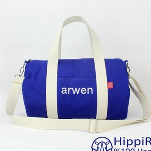 Sac de sport brodé personnalisé avec monogramme personnalisé, sac de danse de sport, cadeau initial pour son mariage de demoiselle d'honneur, cadeau d'anniversaire de l'amour de la mère