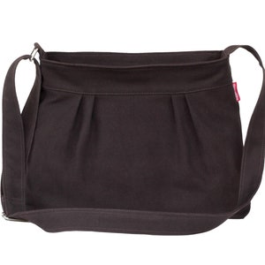 Petit sac à bandoulière en toile marron plissé pour femme sac à main lavable en coton tous les jours pour adolescents sac à bandoulière voyage travail quotidien sac fourre-tout vintage
