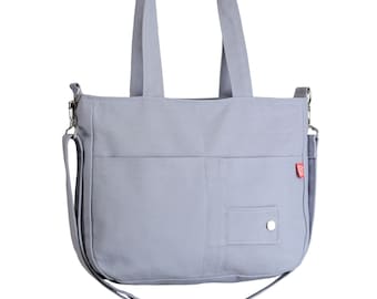 Canvas Shoulder Bag Crossbody Detachable Long Strap Tote Bag for Women Washable Cotton Fabric  Everyday Bag Messenger Top Handle Purse Bag