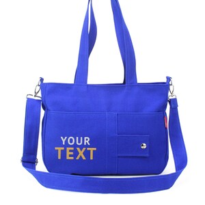 Personalized Canvas Bag Embroidered Bag with Name Custom Gift Monogram Tote Personalised Gift for Women Custom Embroidery Gift Eco Friendly