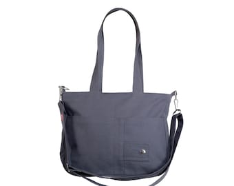 Canvas Shoulder Bag Crossbody Detachable Strap Tote Bag Washable Cotton Medium Size Bag Casual Purse Pockets Shopping Bag Messenger Cute Bag