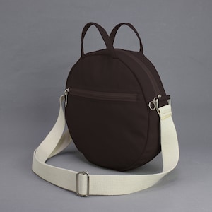 Cotton Canvas Round Bag Eco-Friendly Stylish Versatile Durable Purse Perfect for Everyday Use Reusable Tote Clutch Crossbody Travel Bag