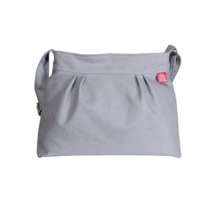 Petit sac à bandoulière en toile pour petite amie fille de l'amour plissé sac à main hobo messager en coton quotidien minimaliste simple décontracté sac pour téléphone
