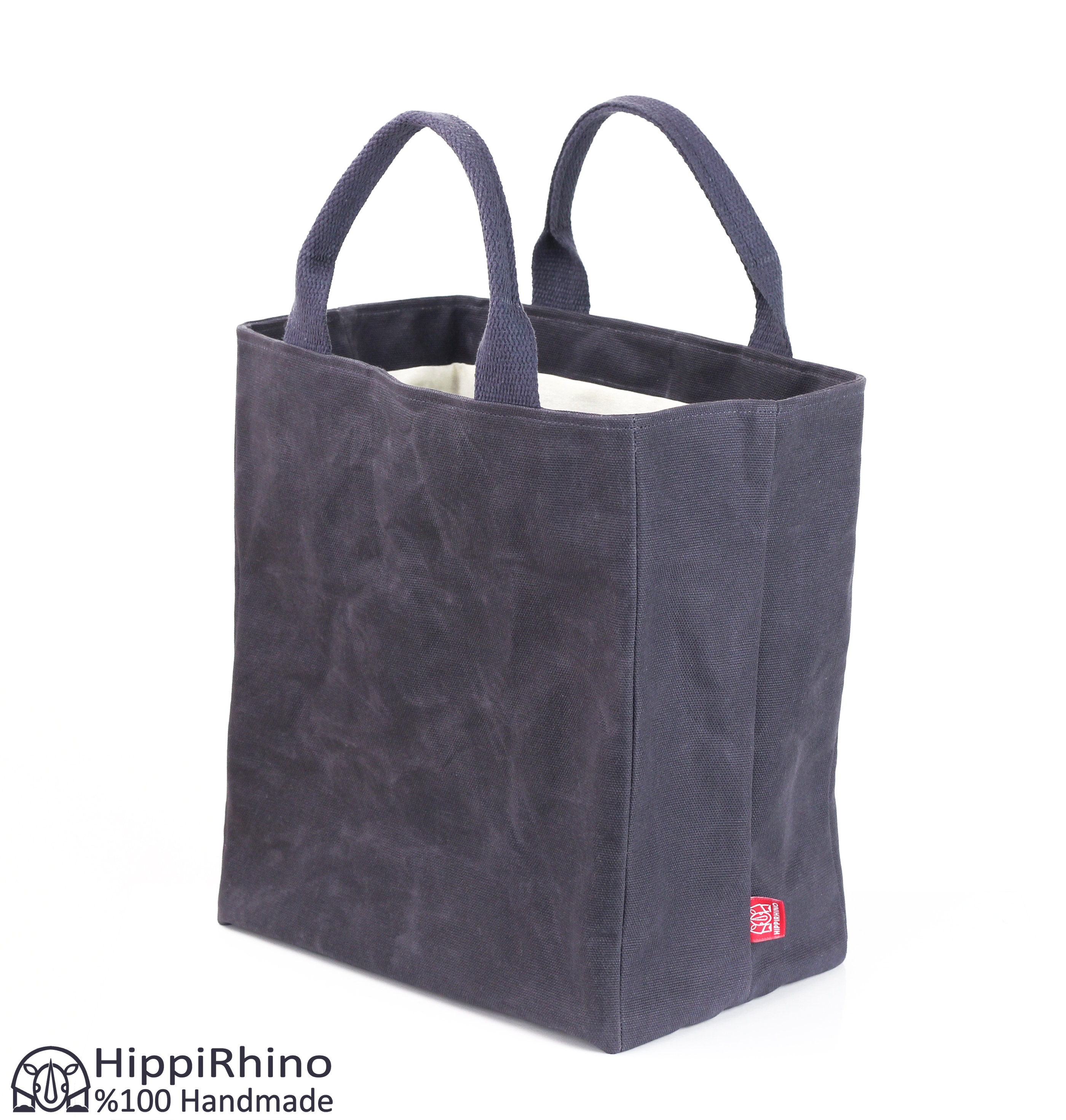 Extra Large Waxed Canvas Reusable Grocery Bag Cotton webbing Etsy