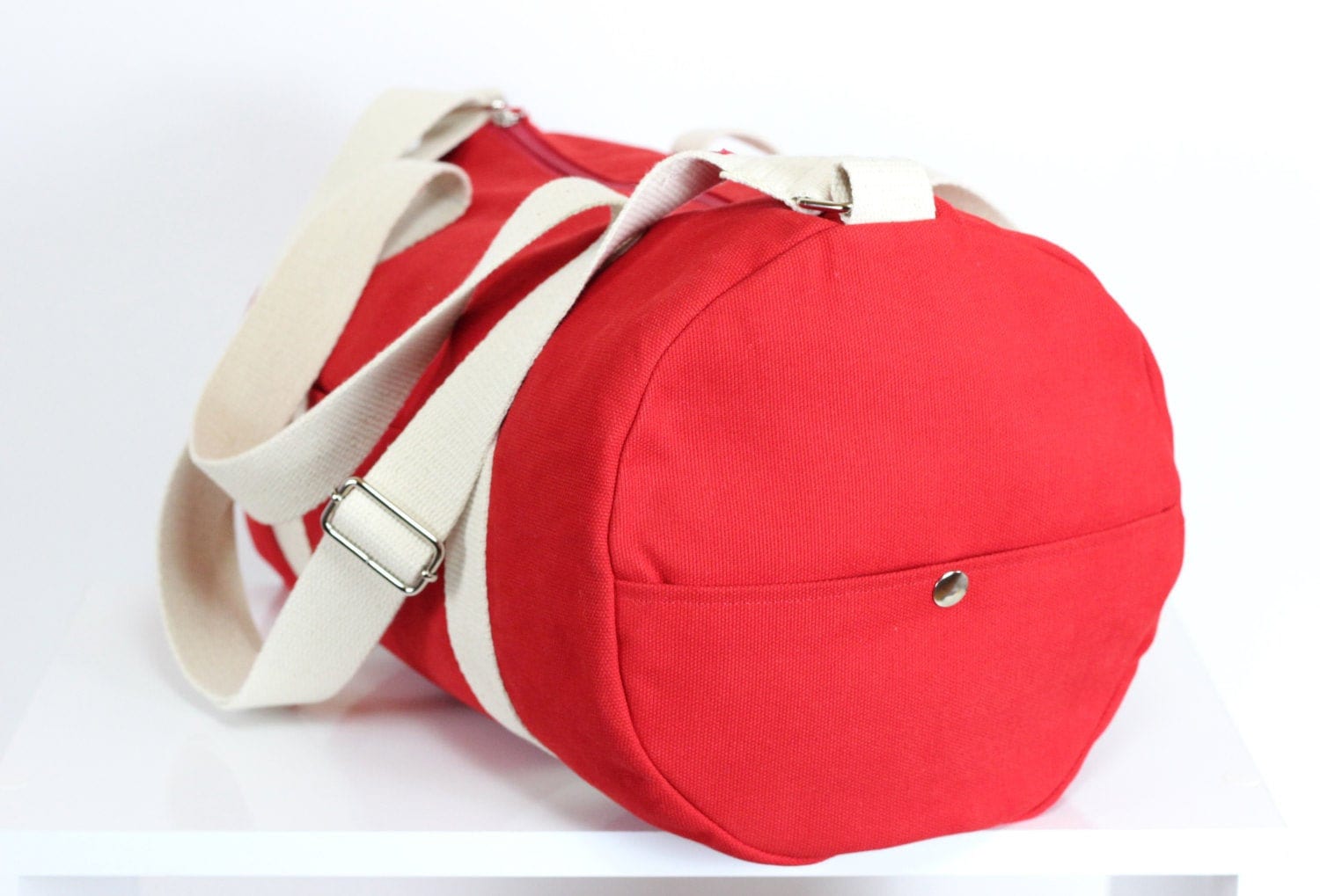Red Duffel Bag Full Lined Washable & Durable Long and Etsy