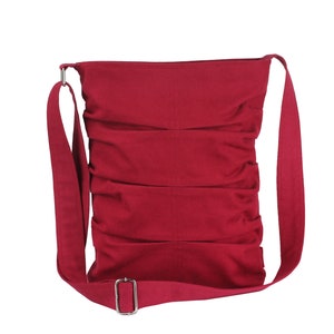 Kleine Canvas Crossbody Tragetasche für Frauen Tochter Brautjungfer Buch Tablet Tasche Alltagstasche Eco Casual Reisetasche Niedliche Schultertasche Kastanienbraun