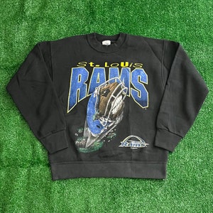 VIntage 1995 St. Louis Rams Sweatshirt Kids M / Womens S Official Fan Sportswear // los angeles la greatest show on turf jersey jacket hat