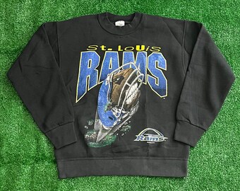 Maillot NFL Vintage St Louis Rams Marshall Faulk - Taille L - Neuf Avec Étiquette - Officiellement Licencié