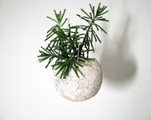 ceramic hanging planter modern flower pot rustic elegant planter minimalist design globe shape planter plant lover gift in-or outdoor plants