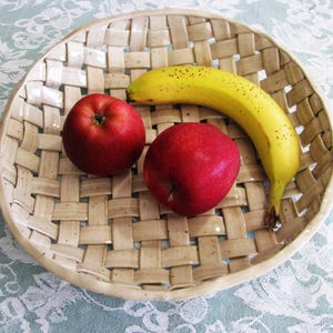 ceramic basket for fruit, bread,rustic, natural,warm