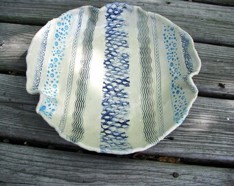 hand made unique ceramic bird bath, yard decoration,