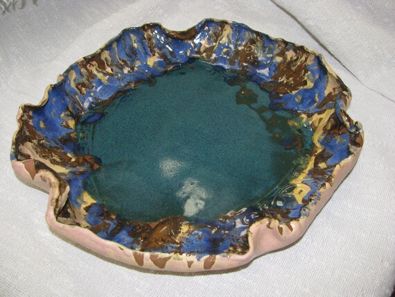 Bird Bath Garden Birdbath Pottery Bird Bath Artistic Water Etsy