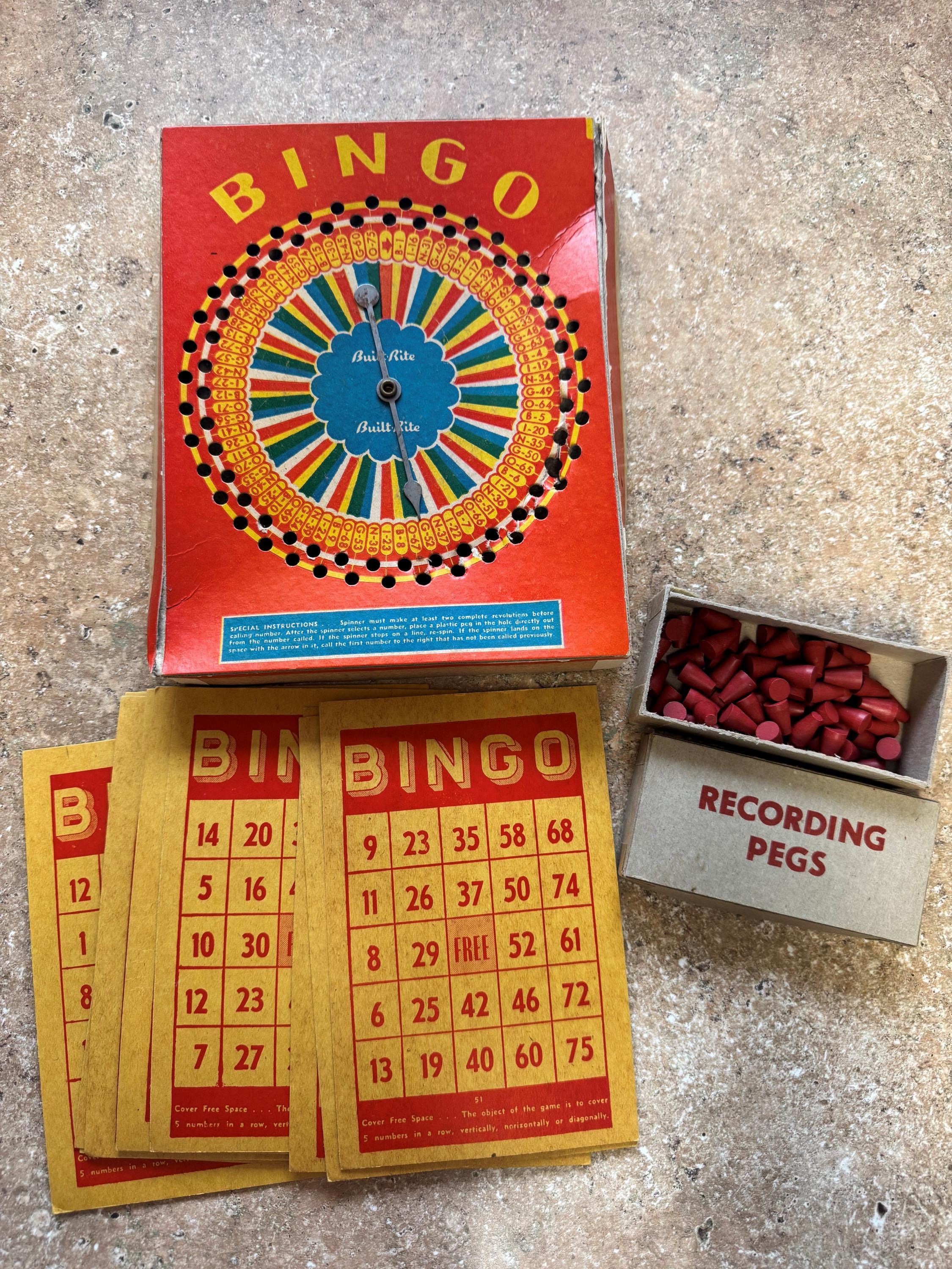 Antique Bingo Game - Etsy