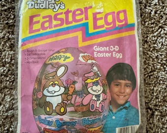 Vintage Dudley’s Giant 3-D Blow Up Easter Egg