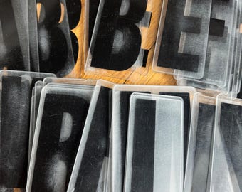 Vintage Billboard Plastic Letters