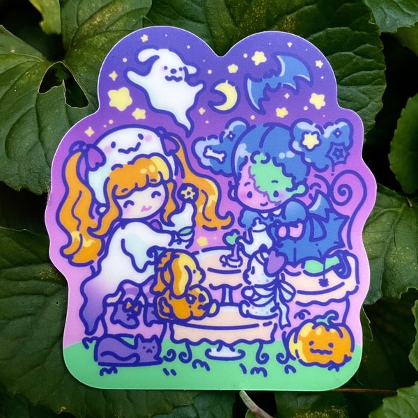 Midnight Tea Glow-in-the-Dark Vinyl Sticker