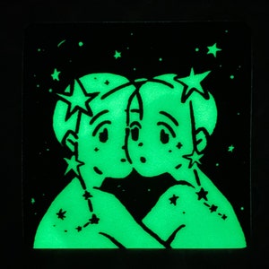 Tweeling Glow-in-the-Dark-sticker
