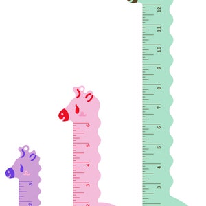 BYO Giraffe Ruler *+ SIZES + COLORS* - Etsy