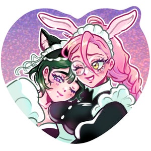 Pegatina holográfica de Cosmic Café MiziSua