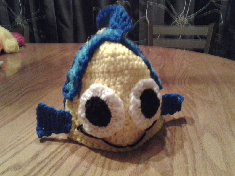 Flounder Inspired Hat Costume Hat Character Hat Winter Etsy