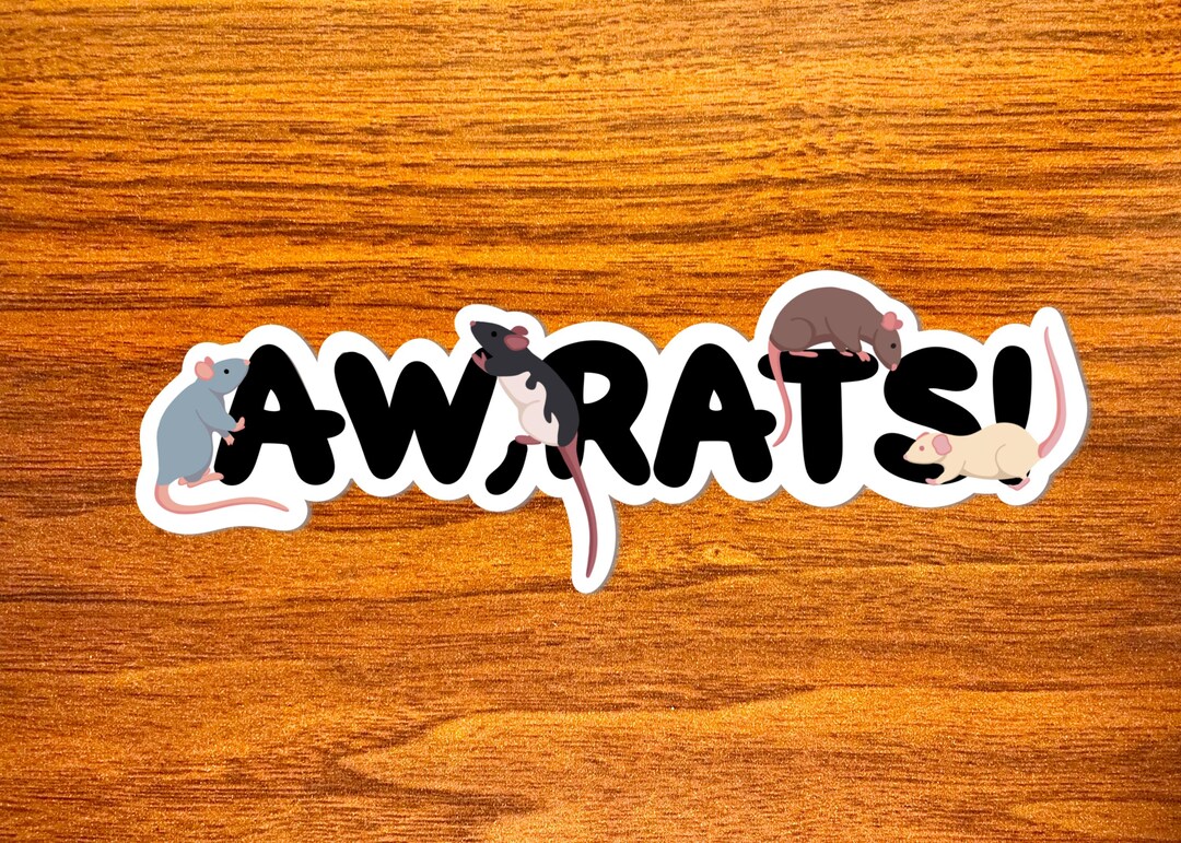 Aw Rats Vinyl Sticker – Pet Rat Sticker/decal - Etsy