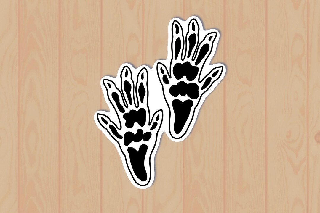 Rat Paw Print Vinyl Sticker Cute Pet Rat Paw Print Tracks Etsy