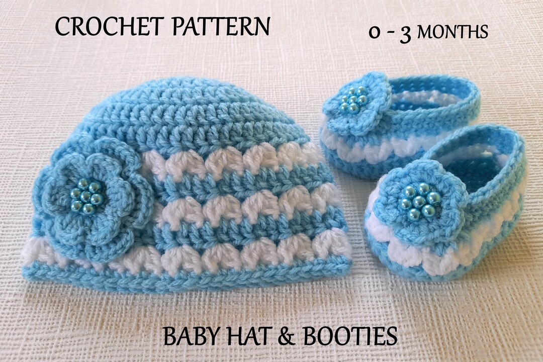 Crochet PATTERN Baby Hat Booties Crochet Baby Hat Pattern - Etsy
