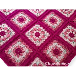 Crochet PATTERN Baby Blanket, Granny Square Baby Blanket Crochet Pattern, baby blanket crochet pattern, baby crochet pattern PDF #183