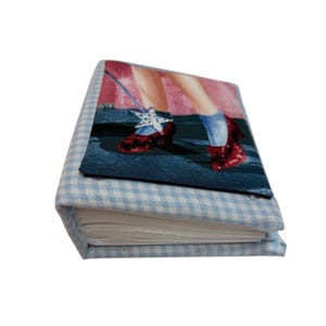 Wizard of Oz Themed Photo Album Fabric Covered 4X6 Dorothy Ruby Red Slippers