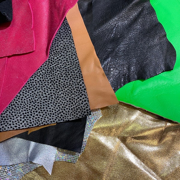 Leather Scrap - Craft Leather, Coloured Leather, Cow Hide, Upholstery Leather, Genuine Leather, Leather Off Cuts, Leather Pieces, Jewellery