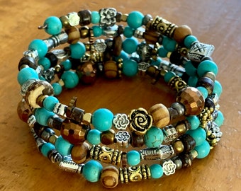 Pulsera de envoltura estilo Boho