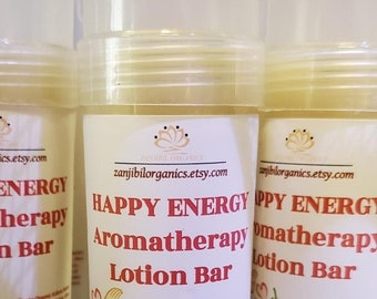 Lotion Bar Stick, Aromatherapy, Energy, Happy, Heel Crack Lotion, Foot Moisturizer,Belly Balm, Dry Skin Balm, Lotion Bar, Travel Lotion