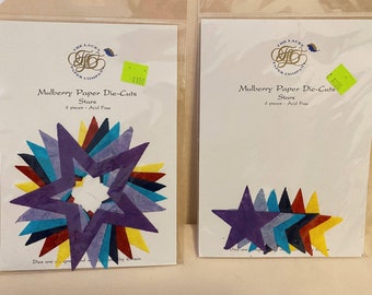 Mulberry Paper Product die cut stars