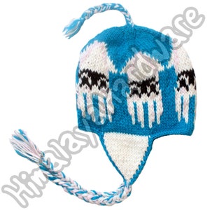 Knit Wool Blooper Hat: Super Mario Bros nes nintendo warm wool blue video game luigi bros. brothers squid
