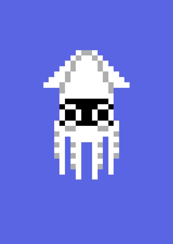 Knit Wool Blooper Hat: Super Mario Bros 