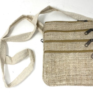 100% Hemp Sidebag Bag: side bag backpack case purse shoulder crossbody backpack