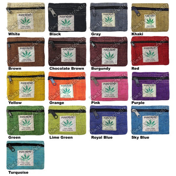 100% Hemp Pouch w/ Cotton Lining