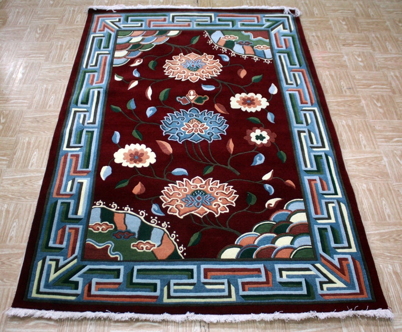 Tibetan/Nepali 4x6' Area Rug Carpet Tibet Nepal Nepalese Etsy