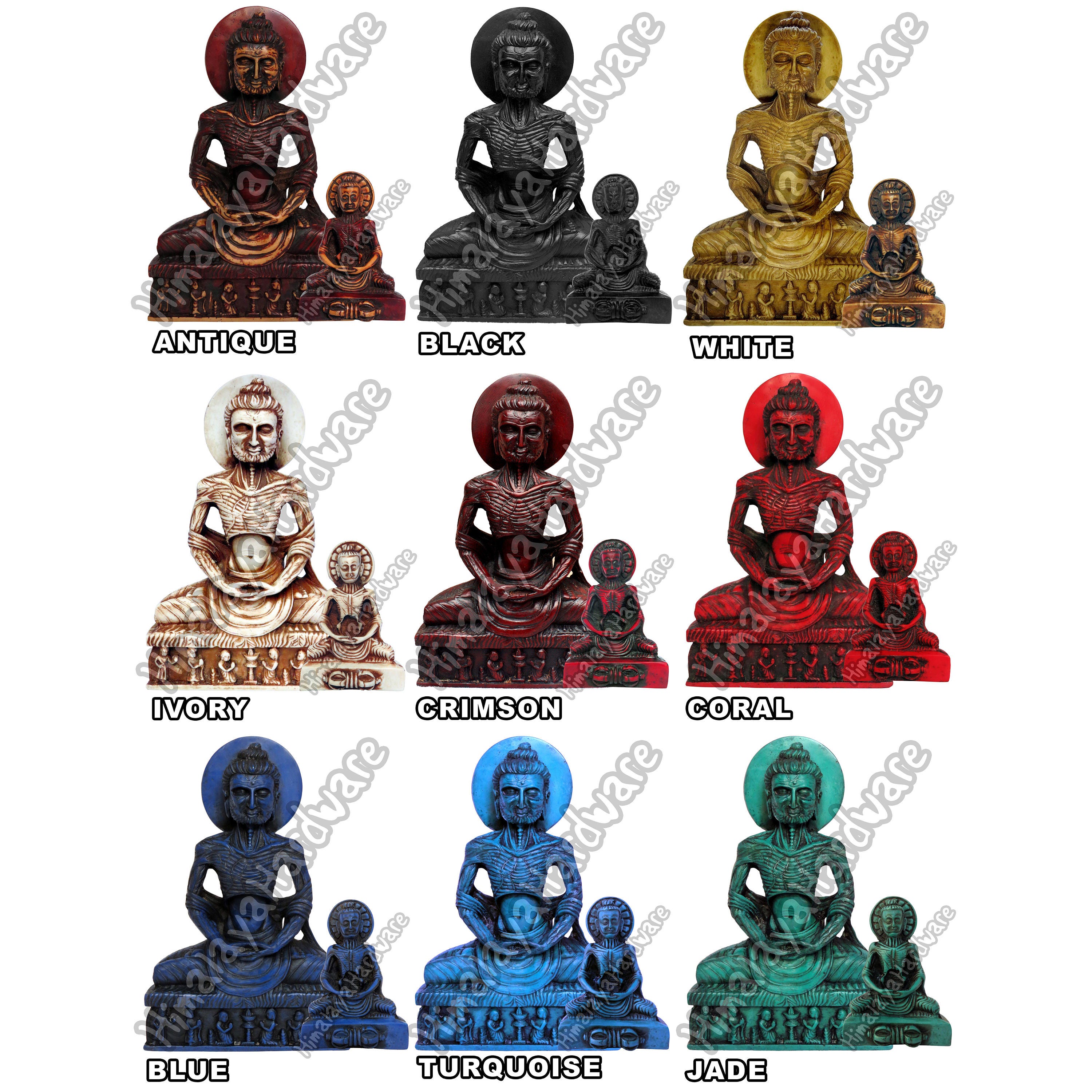 BUDDHA BURAND プロモーションレ コード　フィギュア　セット Fasting Buddha of Lahore Resin Statue: Sculpture Figure Buddhist