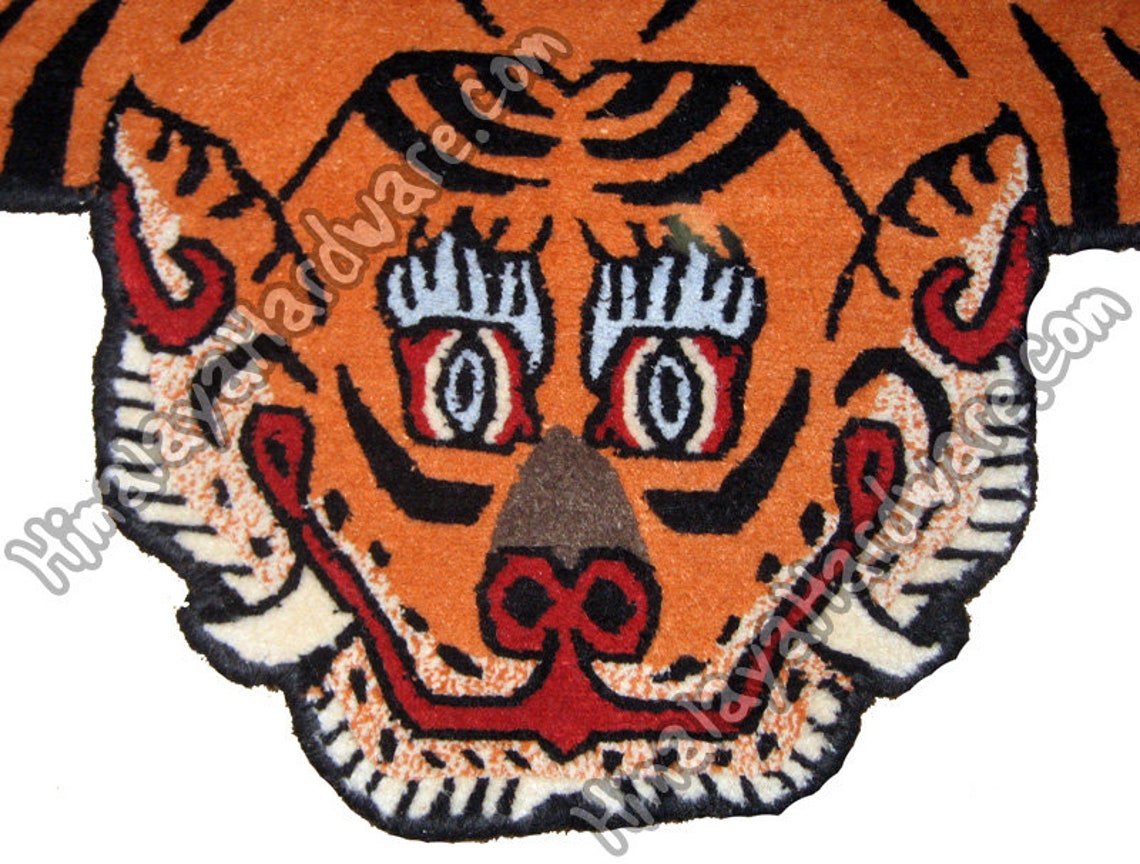 Tibetische Tiger Teppich/Teppich: Fell Haut Streifen ...