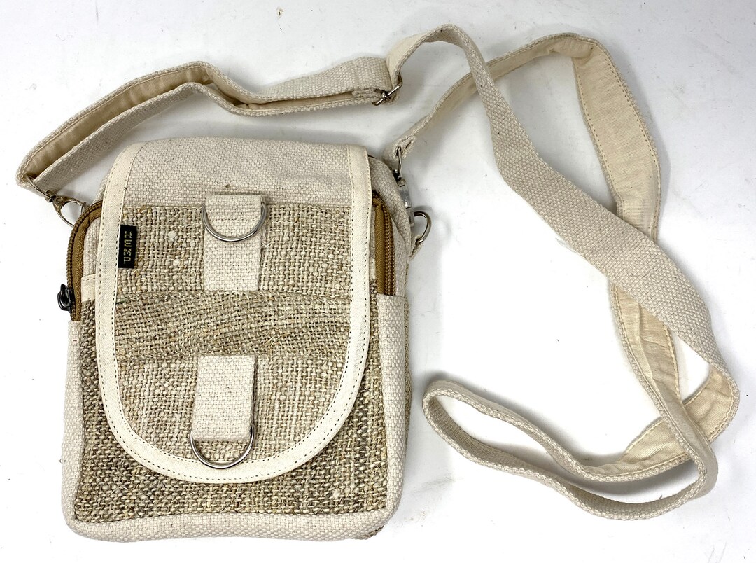 Hemp backpacks, side shoulder bags, and wallets. Hemp Backpack or Sling Bag Laptop Purse Beach Travel  main image 2