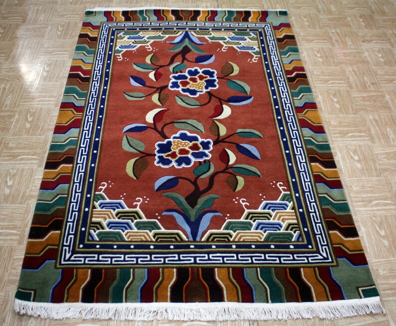 Tibetan/Nepali 4x6' Area Rug Carpet Tibet Nepal Nepalese Etsy